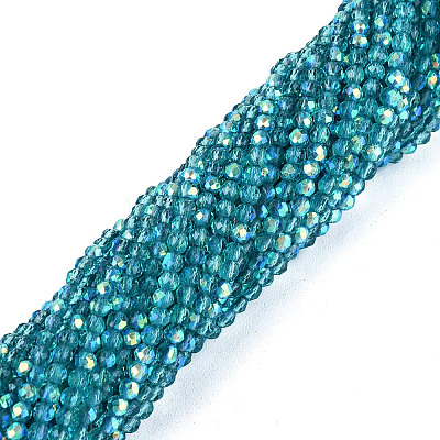 Transparent Glass Beads Strands EGLA-N028-01A-A05-1