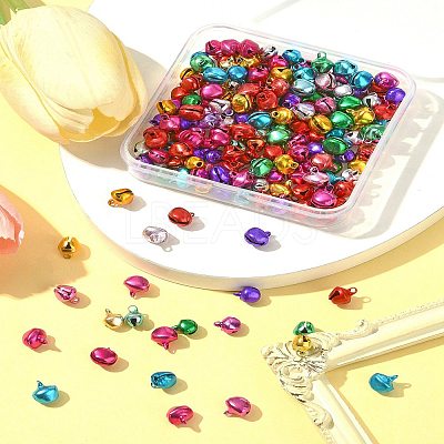 200Pcs 2 Styles Aluminum Bell Charms FIND-FS0003-80-1