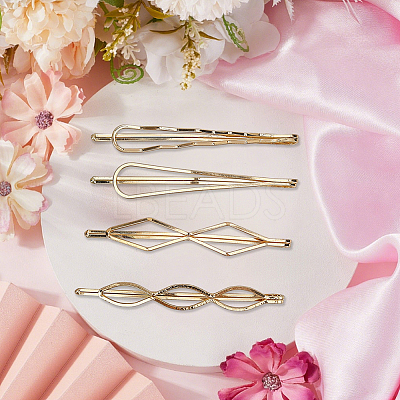 6 Bags 6 Styles Zinc Alloy Hair Bobby Pins PHAR-SP0001-01B-1