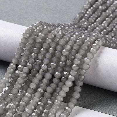 Baking Paint Imitation Jade Glass Bead Strands DGLA-A034-J4MM-A43-1