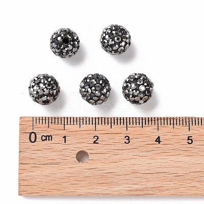 Pave Disco Ball Beads RB-A130-10mm-8-1