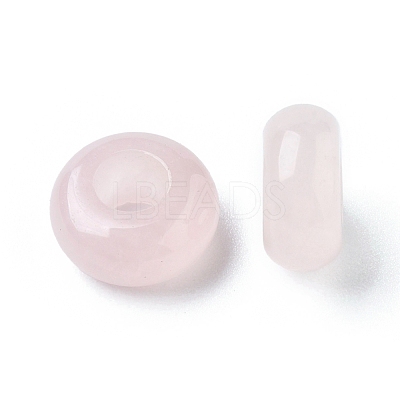 Natural Rose Quartz European Beads X-G-G740-12x6mm-08-1