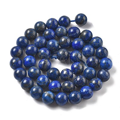 Natural Lapis Lazuli Beads Strands G-P348-01-8mm-1