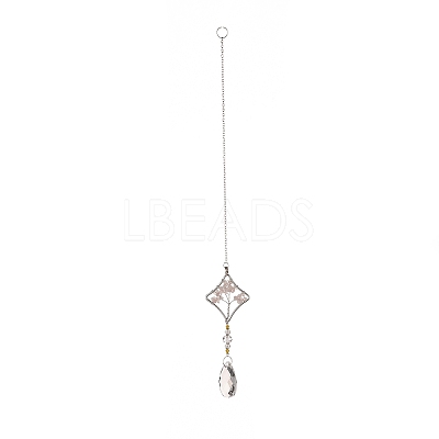 Teardrop Acrylic Beads Big Pendant Decorations LS-HJEW-D029-01P-D-1