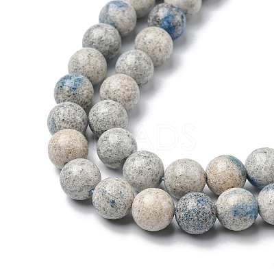 Natural K2 Stone/Raindrop Azurite Beads Strands G-C029-01B-1