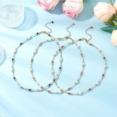 Natural Malaysia Jade Necklaces NJEW-JN05339-1