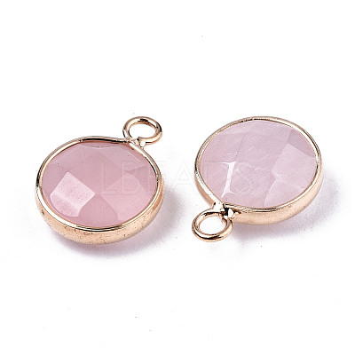 Natural Rose Quartz Pendants G-T131-101G-1