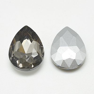 Pointed Back Glass Rhinestone Cabochons RGLA-T081-10x14mm-03-1