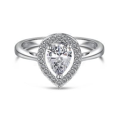 925 Sterling Silver Micro Pave Cubic Zirconia Finger Rings FS-WGBB1F3-02-1