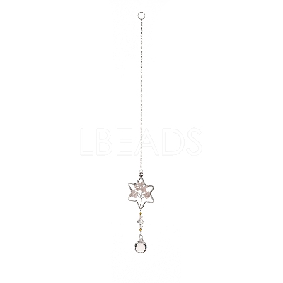 Teardrop Acrylic Beads Big Pendant Decorations LS-HJEW-D029-01P-B-1