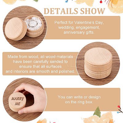 Wooden Ring Boxes CON-WH0078-24A-1