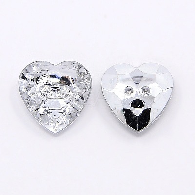 Acrylic Rhinestone Buttons X-BUTT-J007-01-C-1