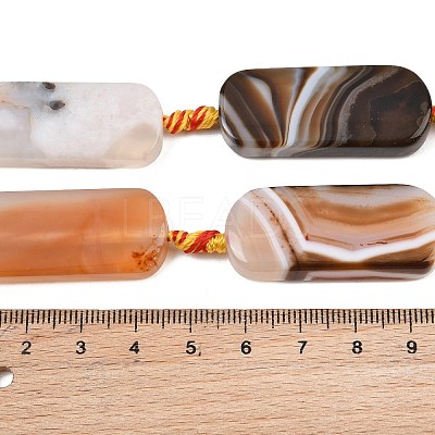 Dyed & Heated Natural Banded Agate Beads Strands GG-CBAB9C6-D05-01-1