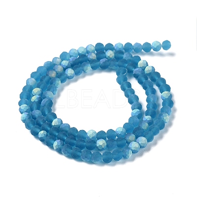 Transparent Glass Beads Strands EGLA-A034-T4mm-MB27-1