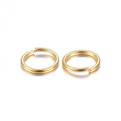 304 Stainless Steel Open Jump Rings STAS-O098-01G-06-01-1