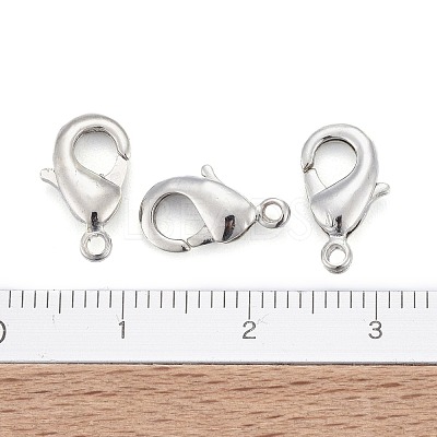 Platinum Brass Lobster Claw Clasps X-KK-902-N-NF-1