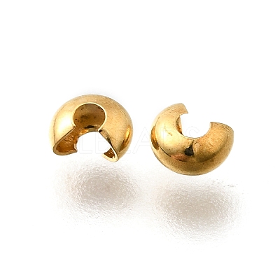 304 Stainless Steel Crimp Beads Covers X-STAS-P239-34G-03-1