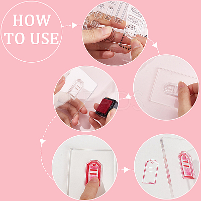 Clear Silicone Stamps DIY-WH0504-52E-1