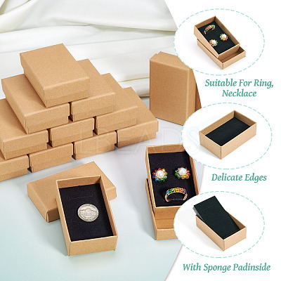 24Pcs Cardboard Jewelry Set Box CBOX-TA0001-07-1