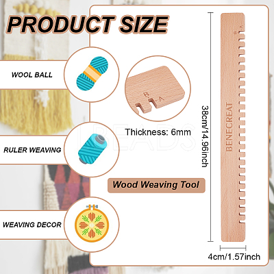 Wood Weaving Tool TOOL-WH0161-17-1