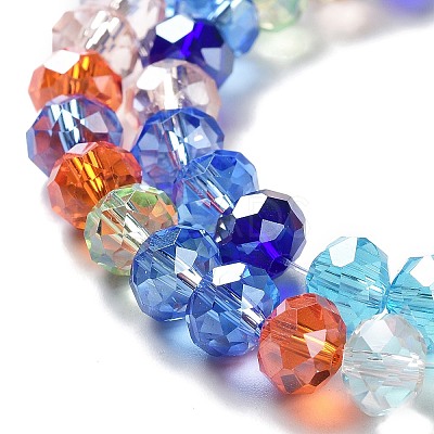 Glass Beads Strands EGLA-A034-M8mm-46-1