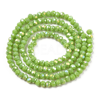 Electroplate Glass Beads Strands EGLA-A034-P3mm-B24-1