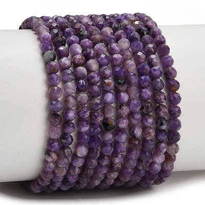 Natural Charoite Beads Strands GG-CBA77FB-B02-3mm-1