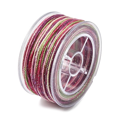 30M Segment Dyed Cotton & Metallic String Threads OCOR-F018-01I-1