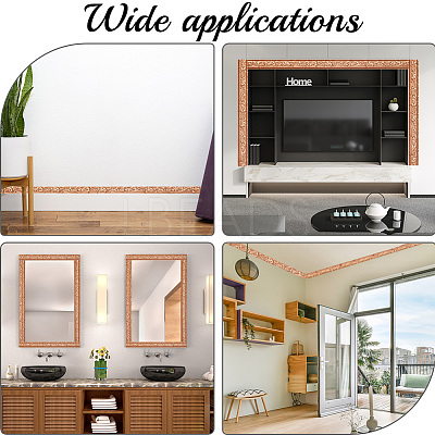 1Pc PVC Foam 3D Self-Adhesive Waterproof Wallpaper Border PAAG-CP0001-01G-1