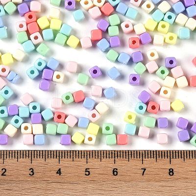 Opaque Acrylic Beads OACR-B025-06-1