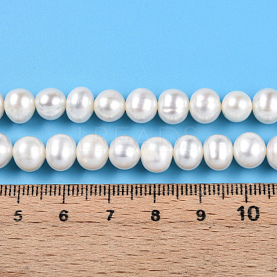 Natural Cultured Freshwater Pearl Beads Strands PEAR-N016-07B-1