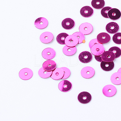 Ornament Accessories Plastic Paillette Beads PVC-R014-5mm-08-1