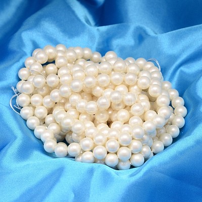 Round Shell Pearl Bead Strands BSHE-L011-6mm-A013A-1