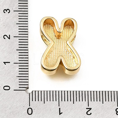 Brass Slide Charms KK-E802-33G-X-1