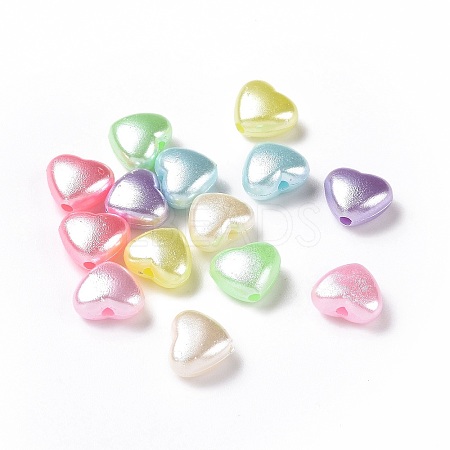 Imitation Pearl Acrylic Beads X-OACR-E013-31-1