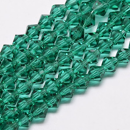Imitate Austrian Crystal Bicone Glass Beads Strands LS-GLAA-F029-4x4mm-10-1