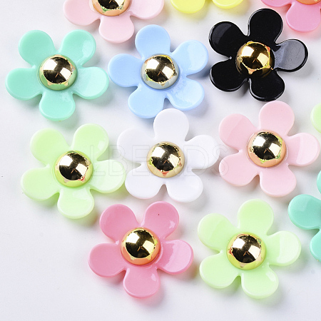 Opaque Acrylic Beads SACR-N007-B-01-1