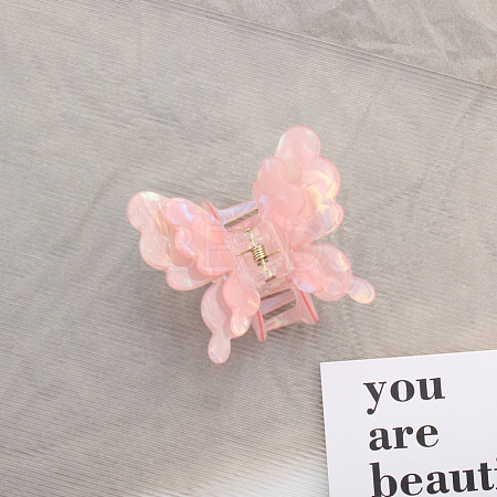 Butterfly Acrylic Claw Hair Clips PW-WG49228-04-1