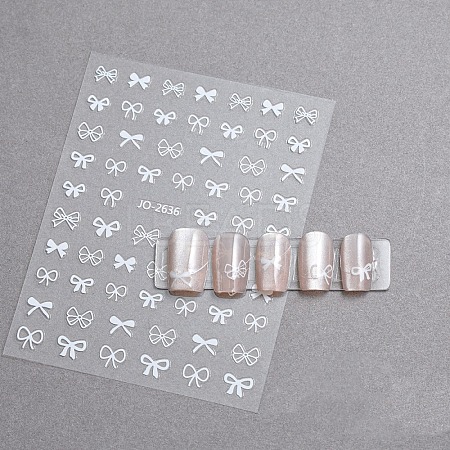 Bowknot Self Adhesive Nail Art Stickers PW-WG37ABF-02-1