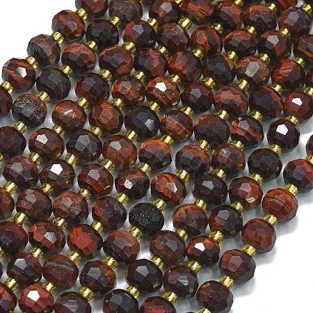Natural Tiger Eye Beads Strands G-K389-E52-01-1