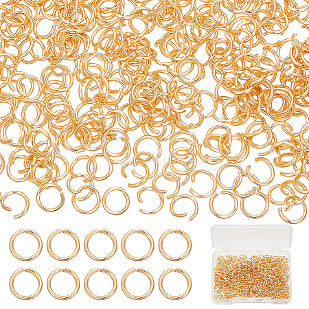 Beebeecraft 600Pcs 304 Stainless Steel Open Jump Rings STAS-BBC0004-96A-1