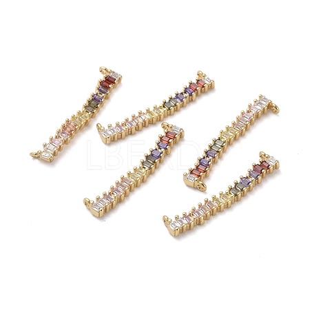 Brass Micro Pave Colorful Cubic Zirconia Pendants KK-I658-10G-1