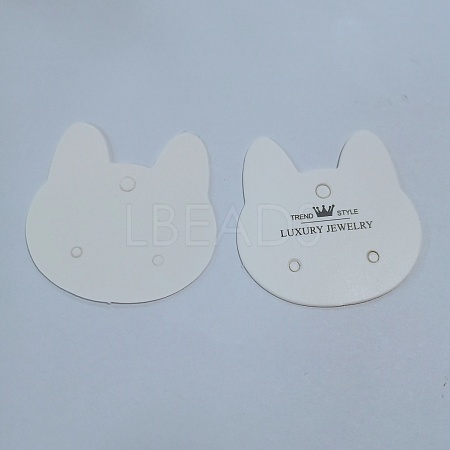 Paper Earring Card Holder for Earring Display CDIS-WH0019-08-1