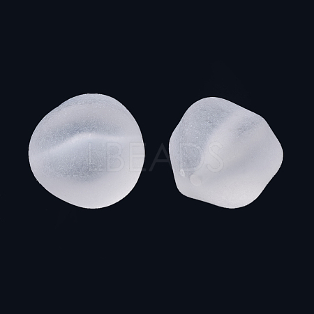 Transparent Frosted Acrylic Beads X-FACR-S056-006-1