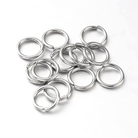 Eco-Friendly PVD Vacuum Plating & Long-Lasting Plated Brass Open Jump Rings KK-E663-5mm-P-1