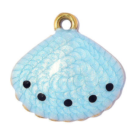 304 Stainless Steel Enamel Pendants STAS-OY019-13G-1