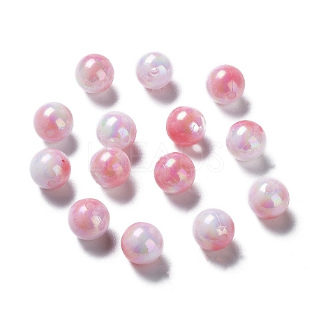 Two Tone Opaque Acrylic Beads SACR-P024-01B-W06-1