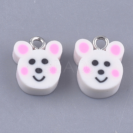 Handmade Polymer Clay Charms X-CLAY-S091-102-1