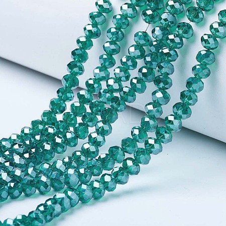 Electroplate Glass Beads Strands LS-EGLA-A034-T6mm-A18-1