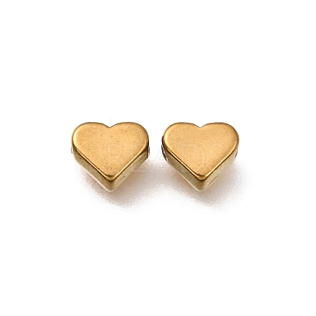 Valentine's Day 304 Stainless Steel Spacer Beads STAS-L315-075G-10-1